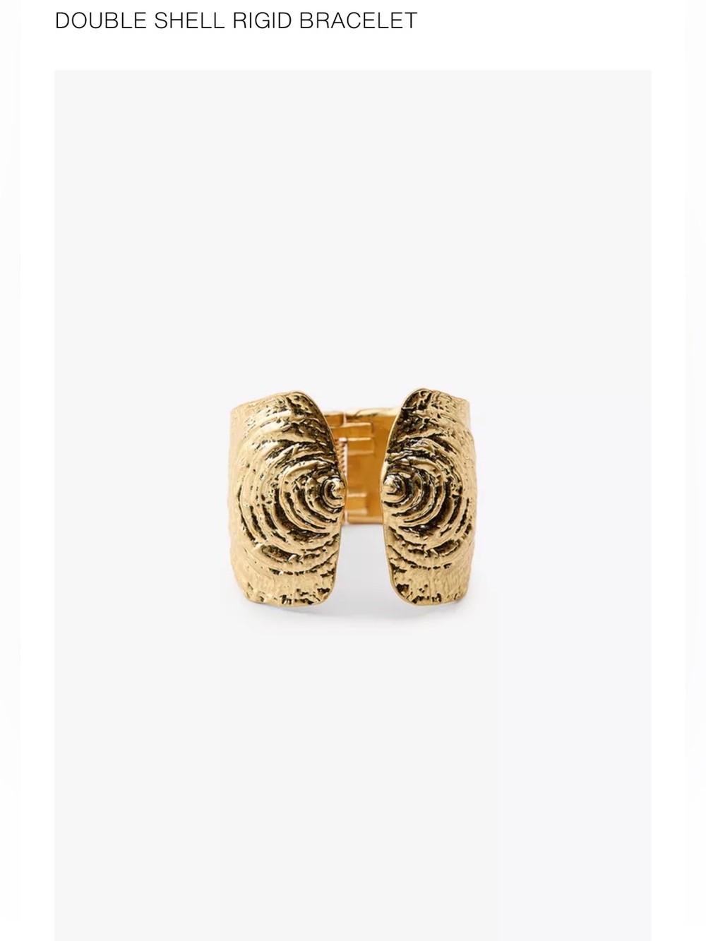 Zara Double Shell Rigid Bracelt